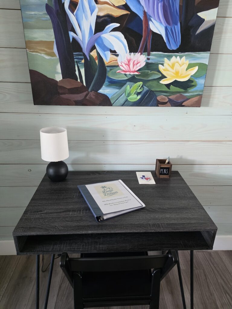 desk set up